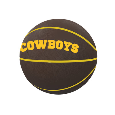 Wyoming Mascot Mini Size Rubber Basketball