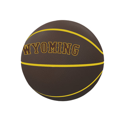 Wyoming Mascot Mini Size Rubber Basketball