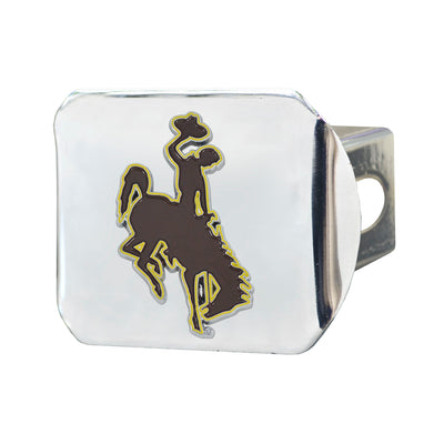 University of Wyoming Color on Chrome Hitch Cover