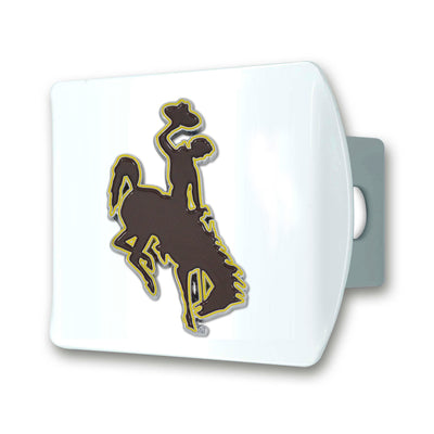 University of Wyoming Color on White Hitch Cover