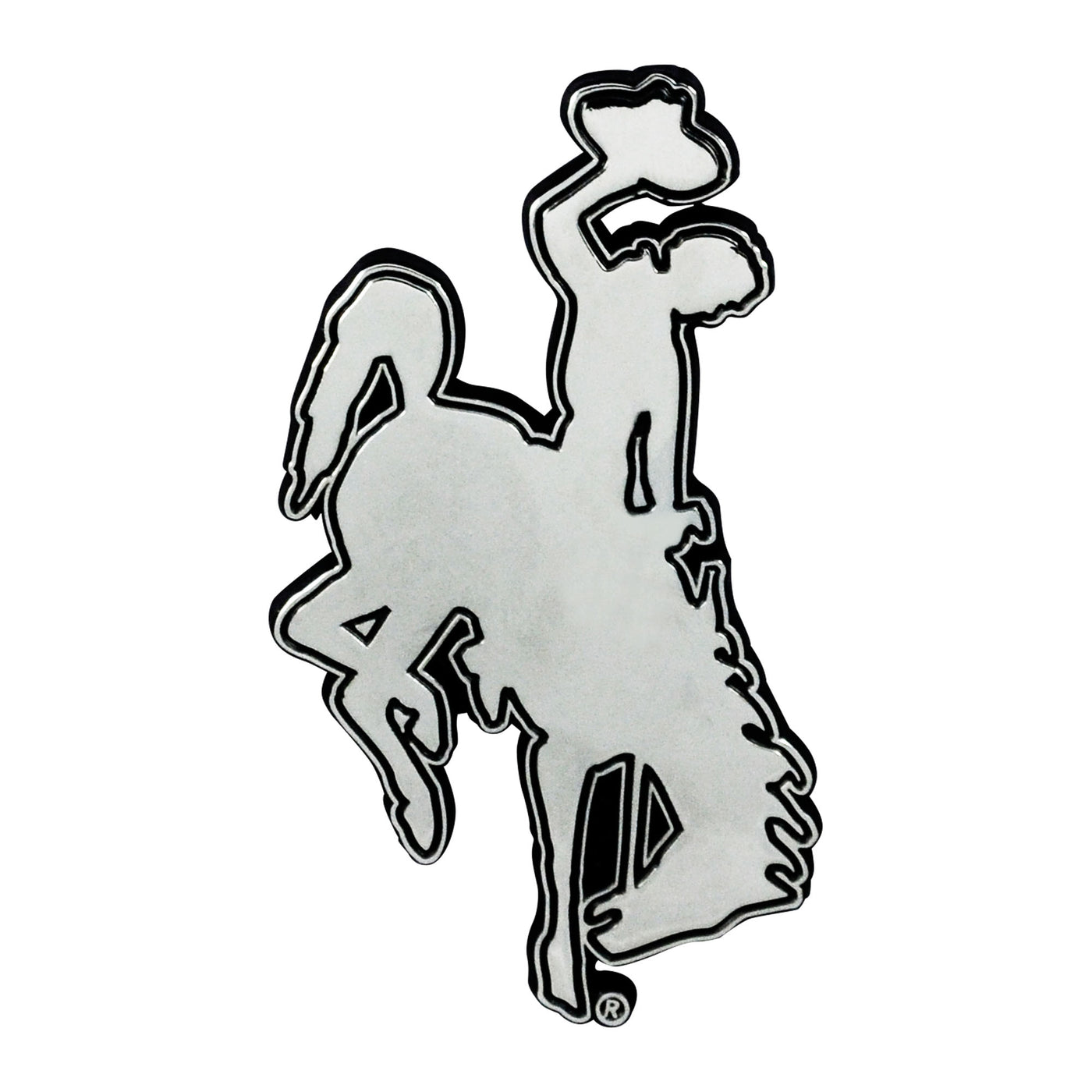 University of Wyoming Chrome Emblem