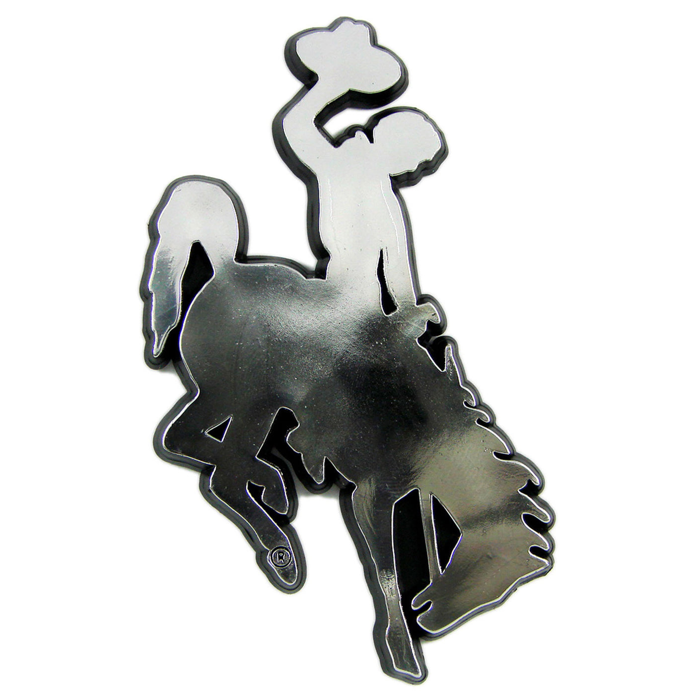 University of Wyoming Molded Chrome Emblem