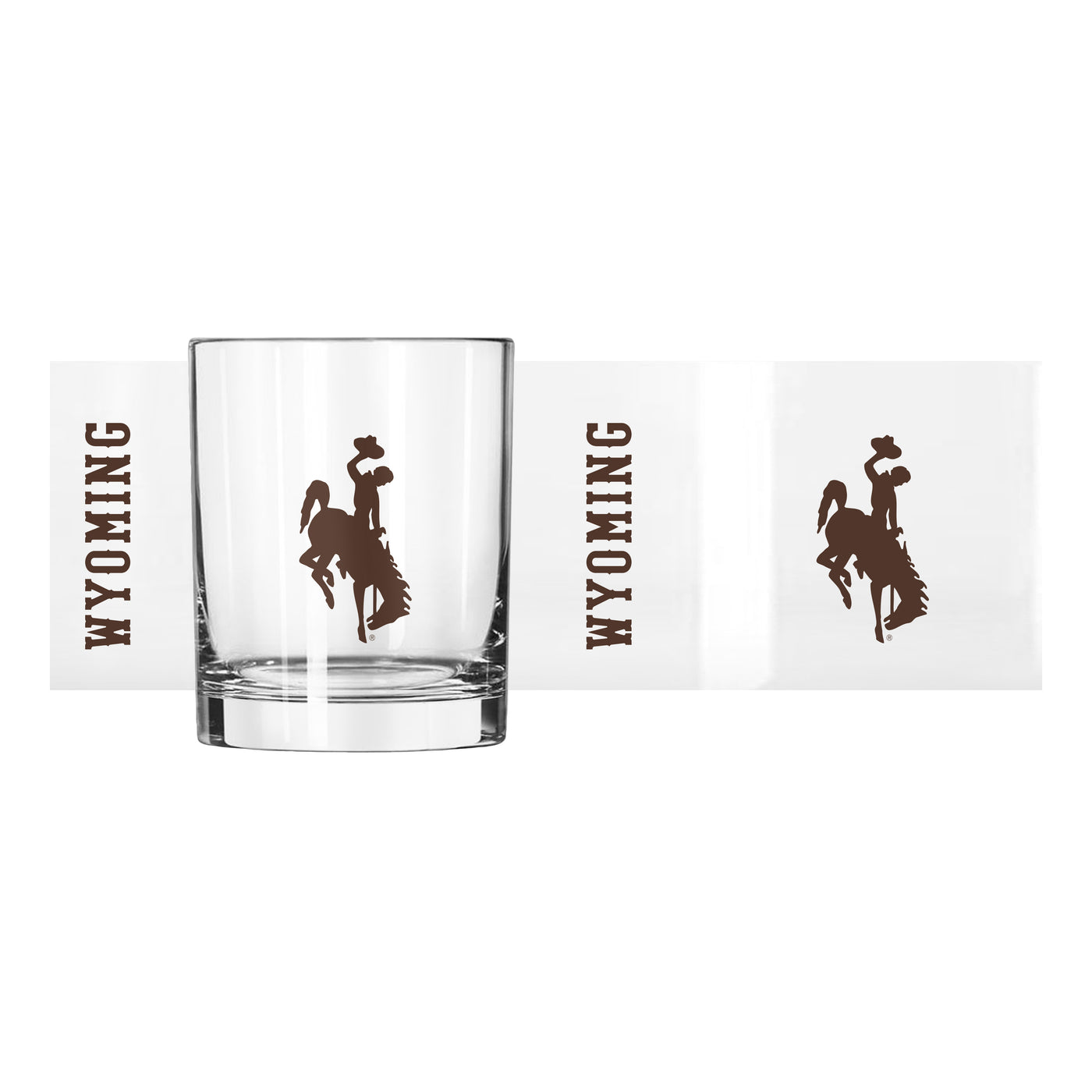 Wyoming 14oz Gameday Rocks Glass