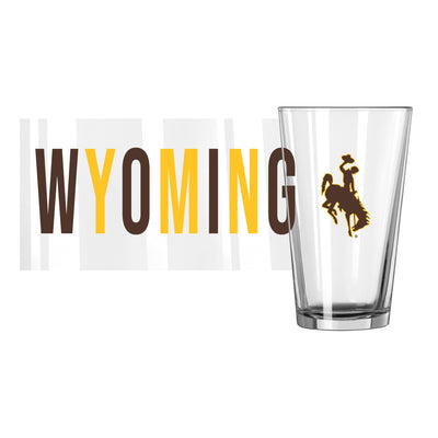 Wyoming 16oz Overtime Pint Glass