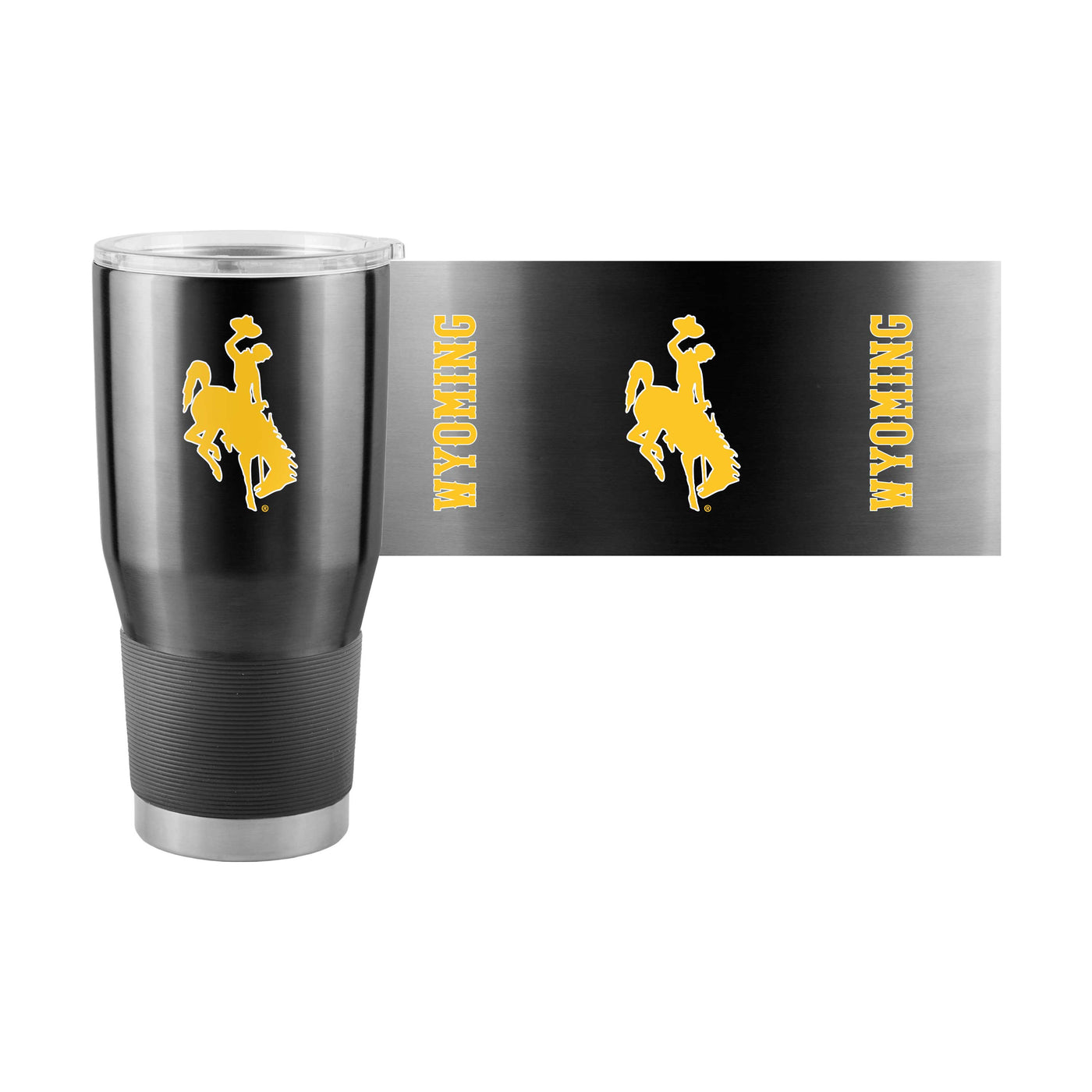 Wyoming Black 30oz Gameday Stainless Tumbler - Logo Brands