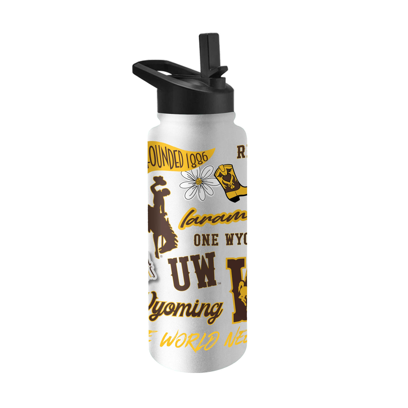 Wyoming 34oz Native Quencher Bottle - Logo Brands