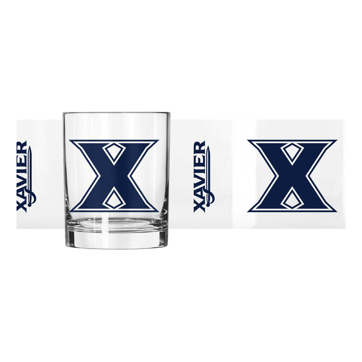 Xavier 14oz Gameday Rocks Glass - Logo Brands