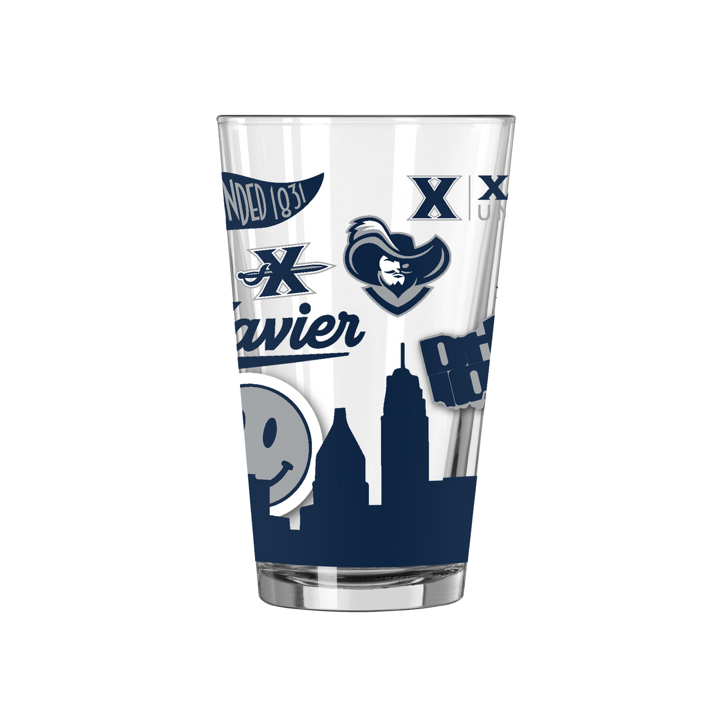 Xavier 16oz Native Pint Glass
