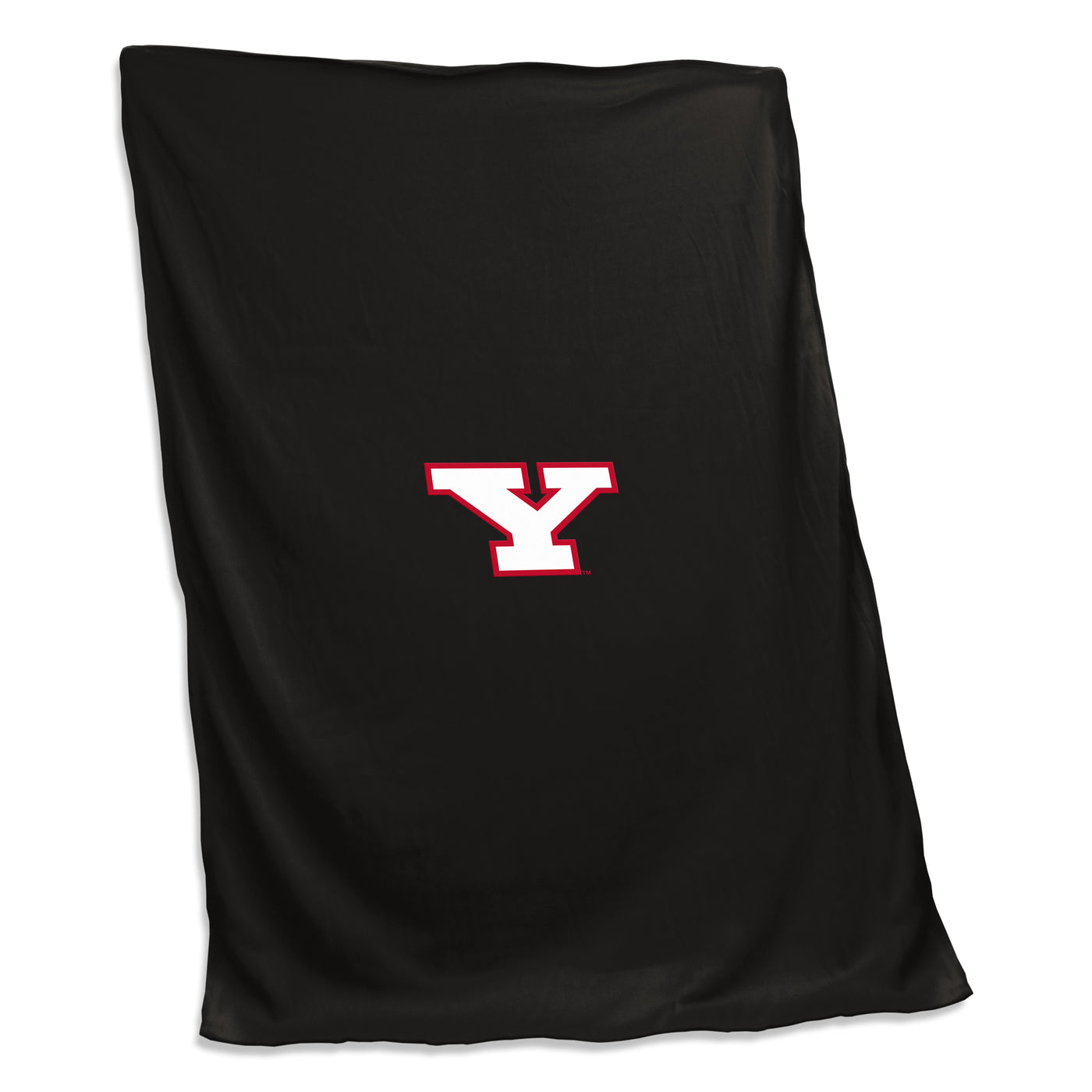 Youngstown State Black Sweatshirt Blanket (Screened)
