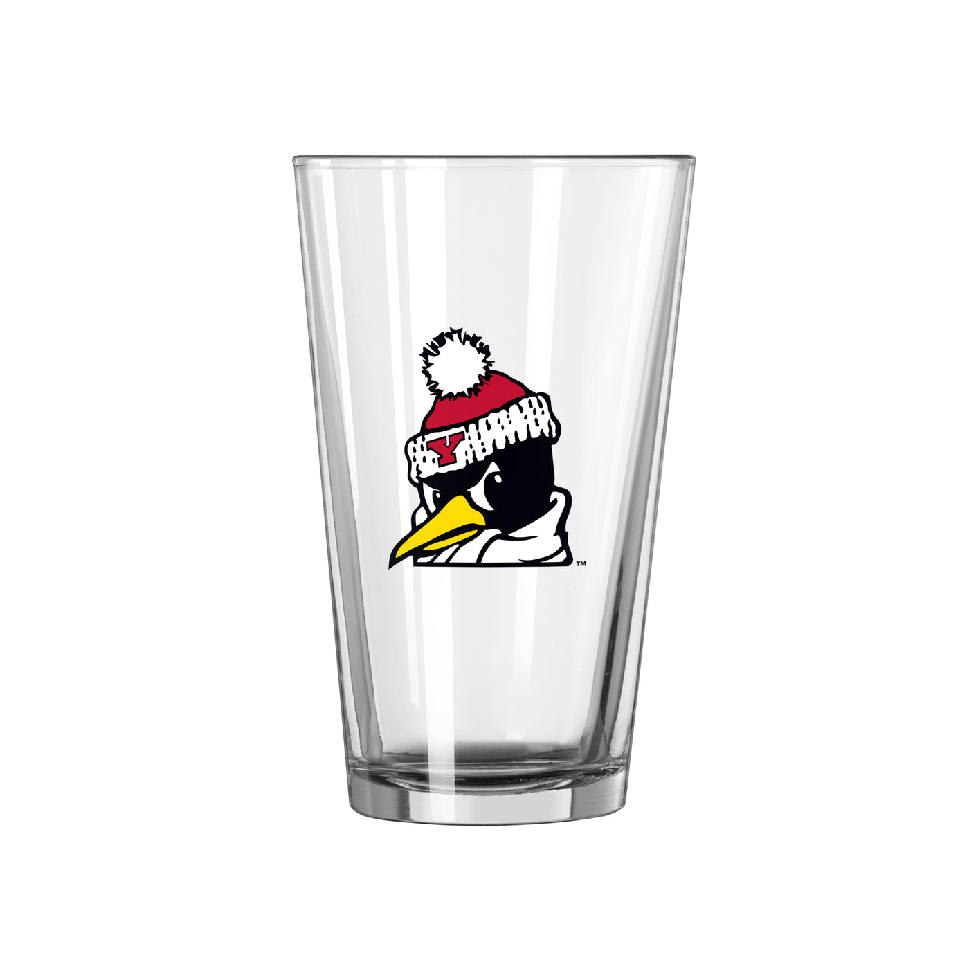Youngstown State 16oz Stripe Pint Glass