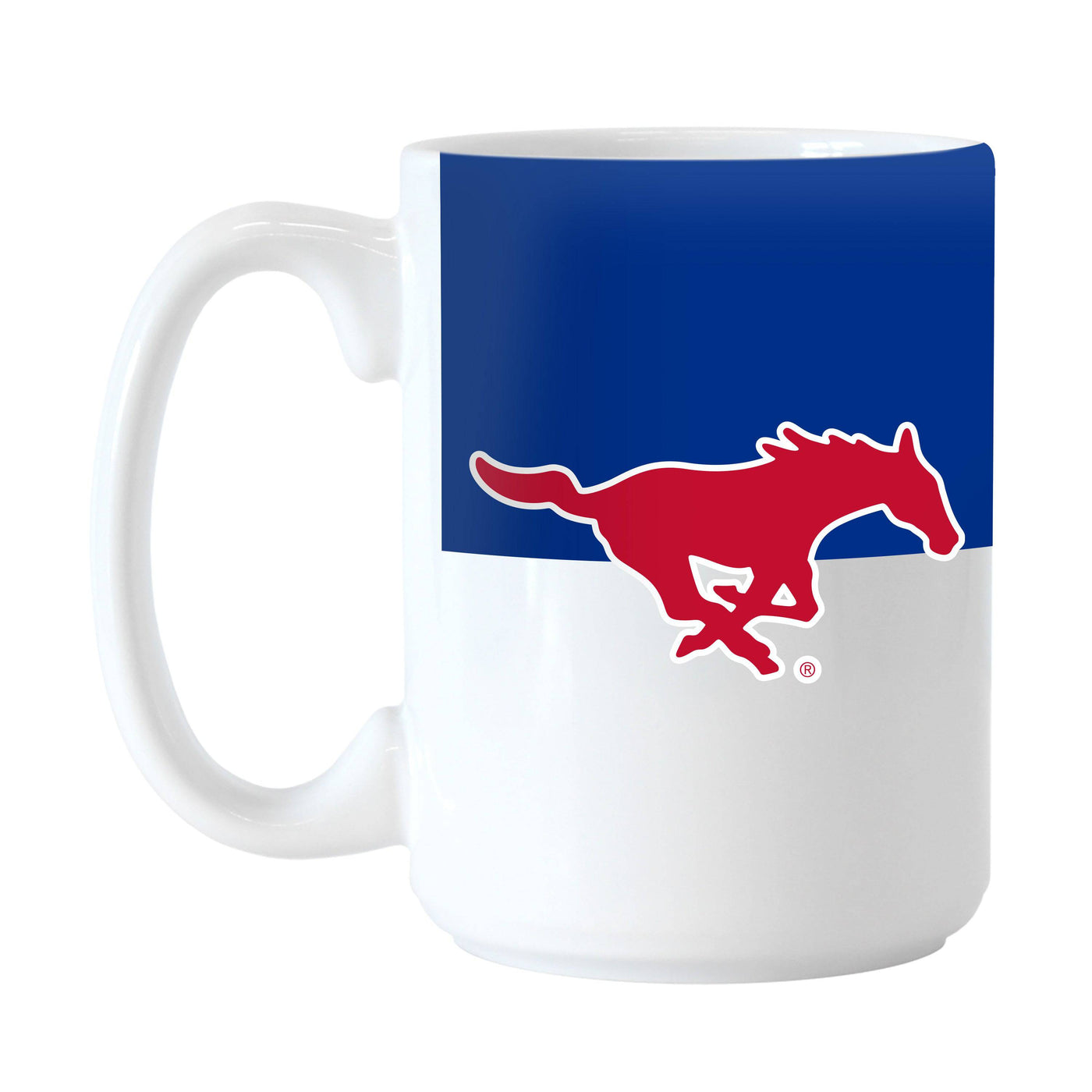 Southern Methodist 15oz Colorblock Sublimated Mug