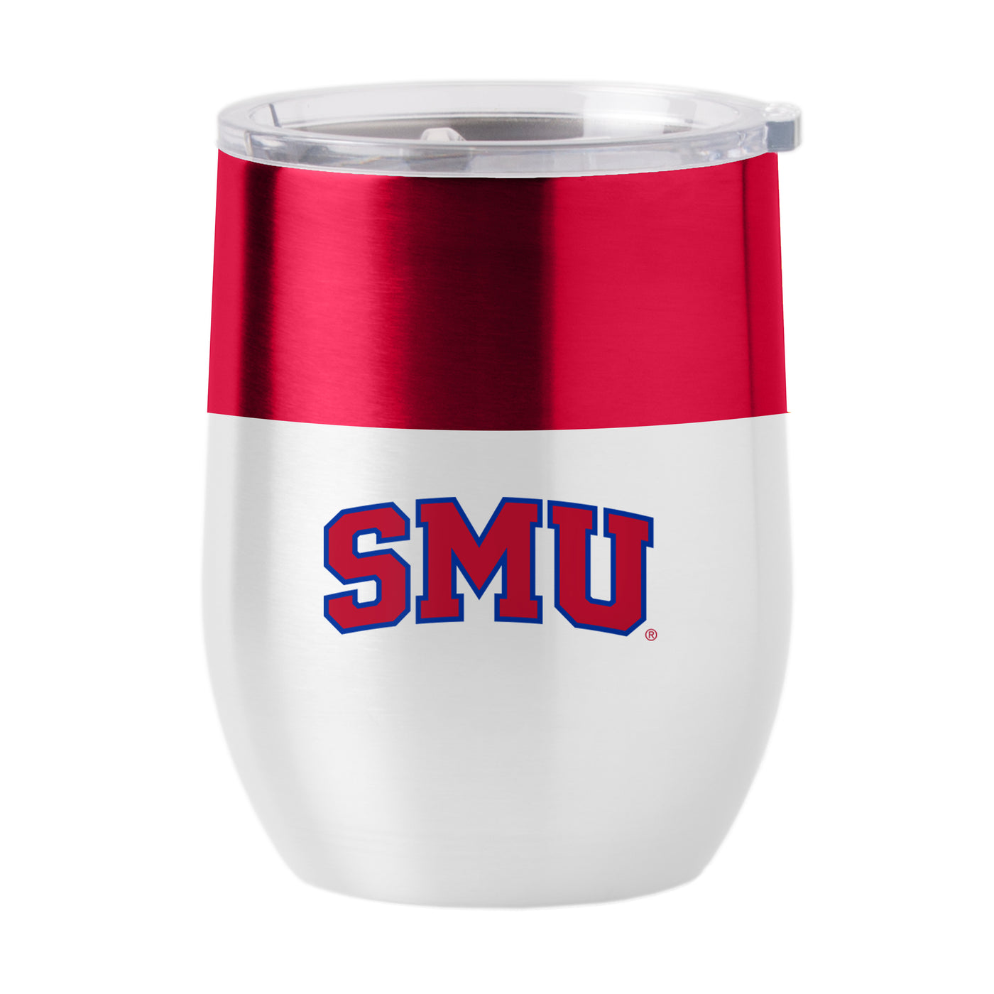 SMU 16oz Colorblock Stainless Curved Beverage