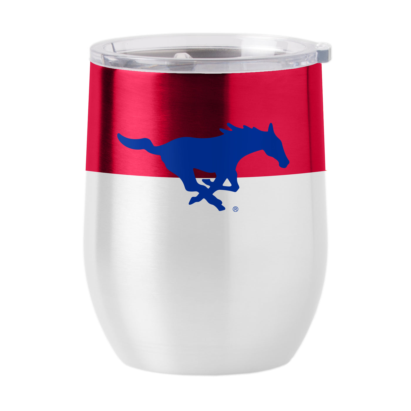 SMU 16oz Colorblock Stainless Curved Beverage