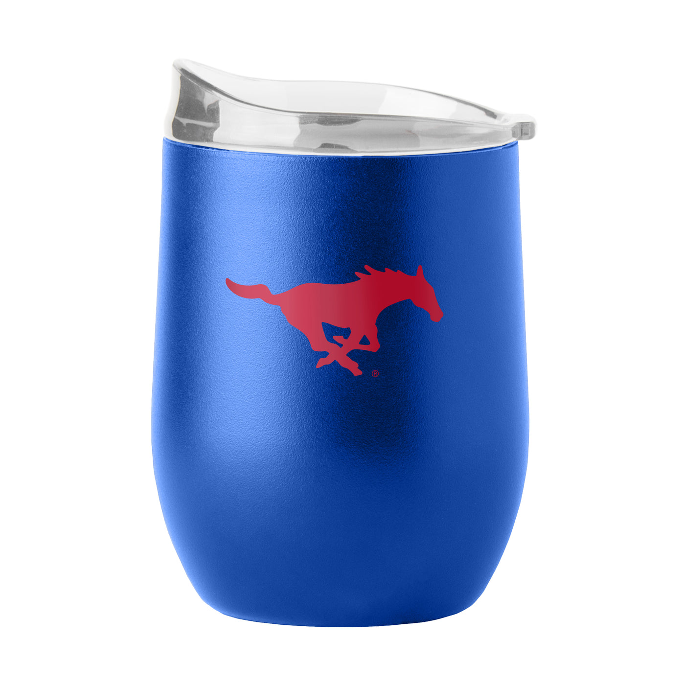 Southern Methodist 16oz Flipside Powder Coat Curved Bev