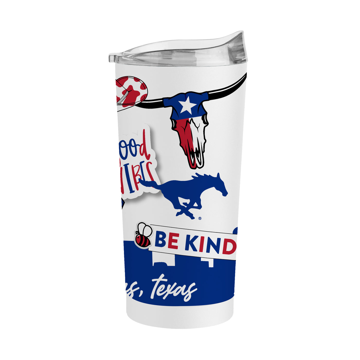 Southern Methodist 20oz Native Powder Coat Tumbler