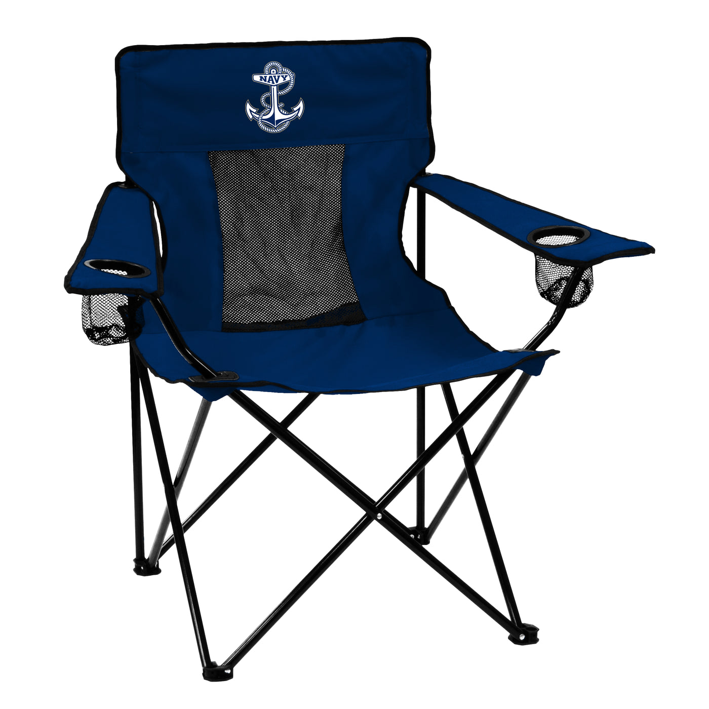 Naval Academy Anchor Logo Navy Elite Chair