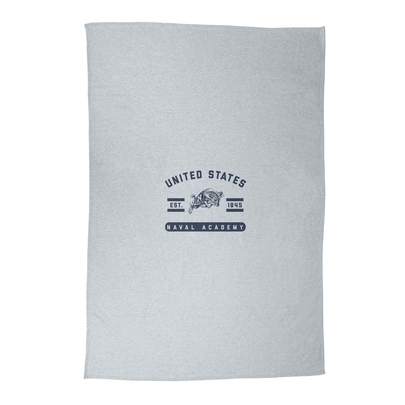 Naval Academy Athletic Gray Sublimated Sweatshirt Blanket