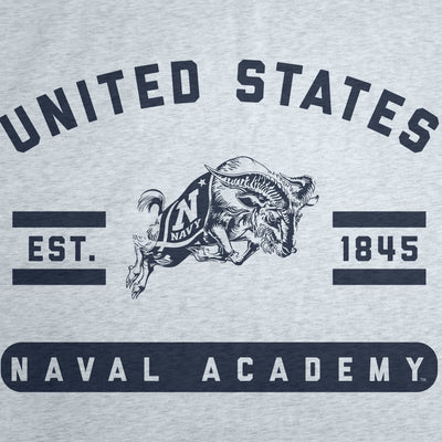 Naval Academy Athletic Gray Sublimated Sweatshirt Blanket