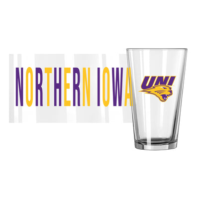 Northern Iowa 16oz Overtime Pint Glass