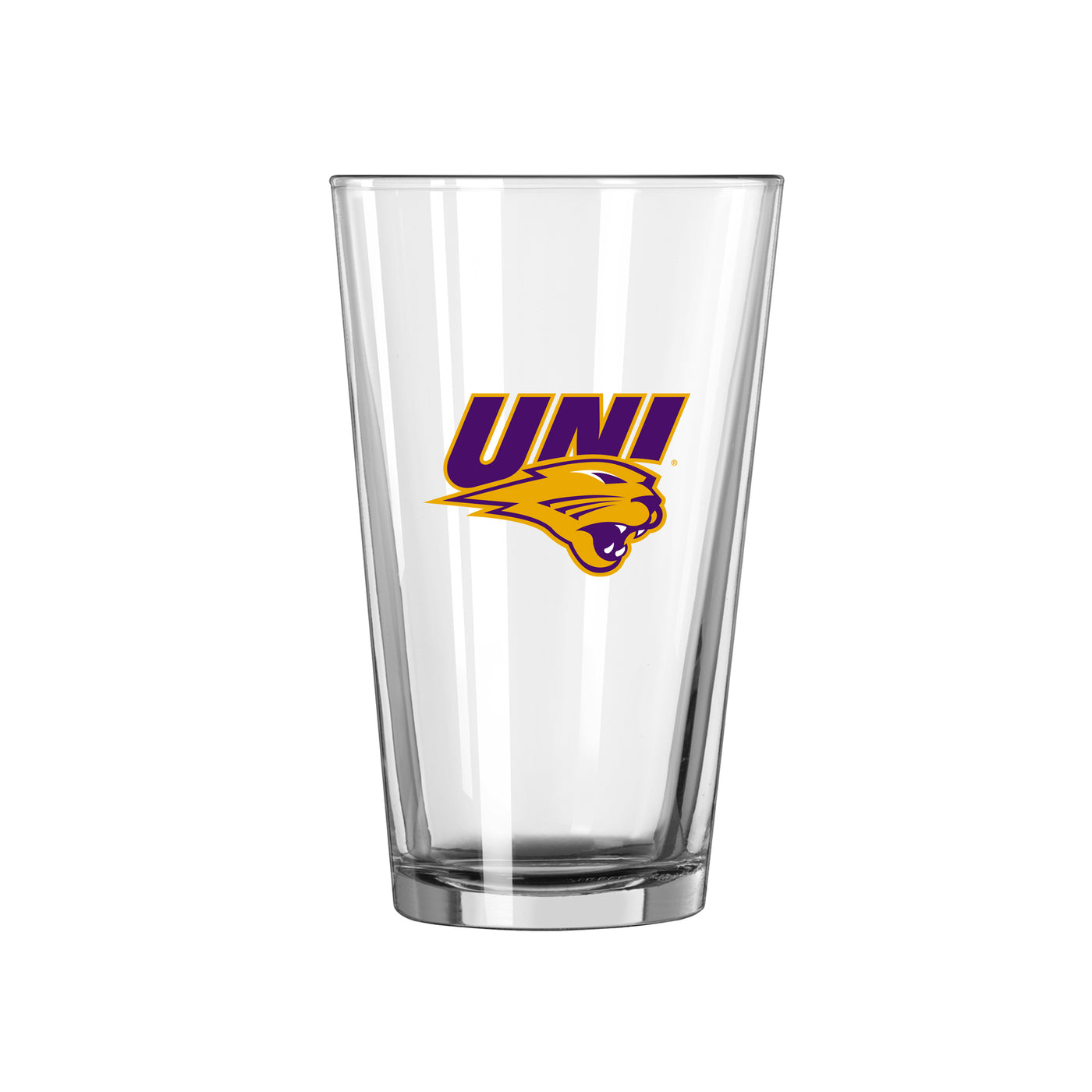 Northern Iowa 16oz Logo Pint Glass - Logo Brands