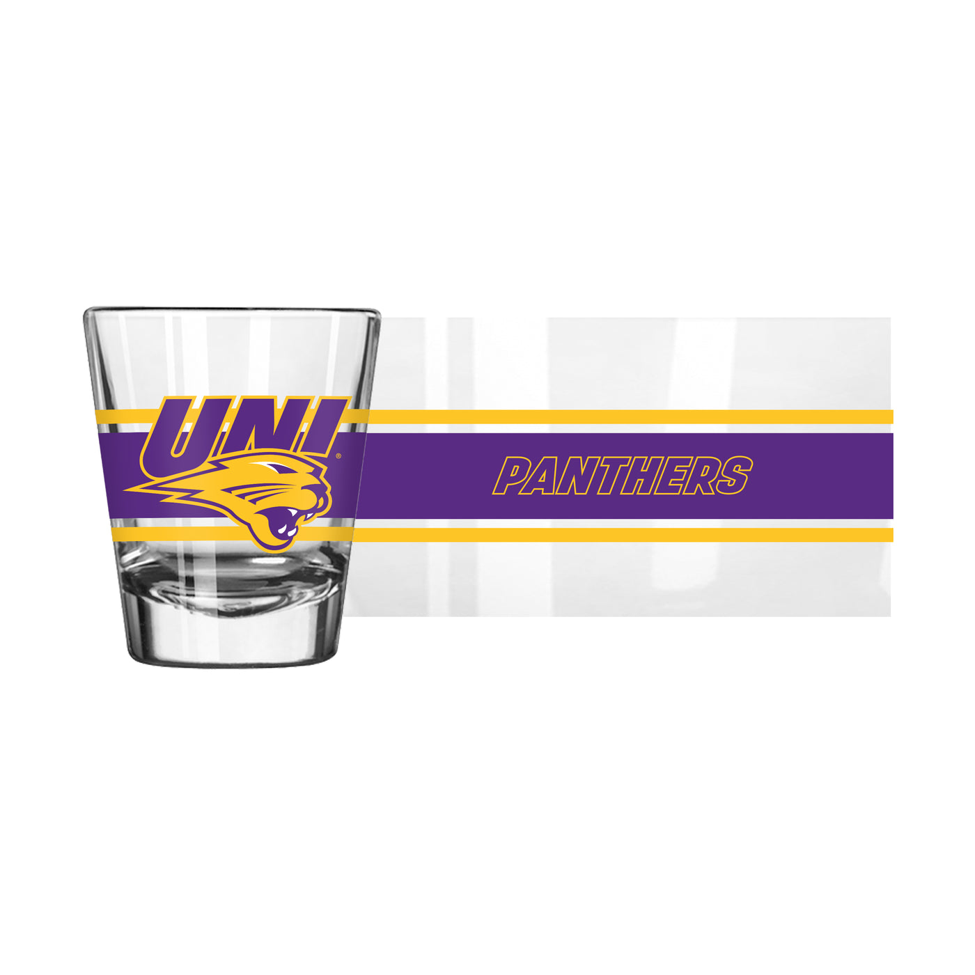 Northern Iowa 2oz Stripe Shot Glass