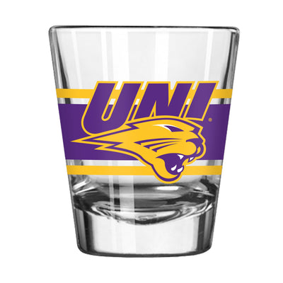 Northern Iowa 2oz Stripe Shot Glass