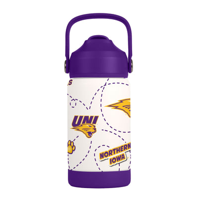Northern Iowa 12oz Mascot SS Kids Bottle