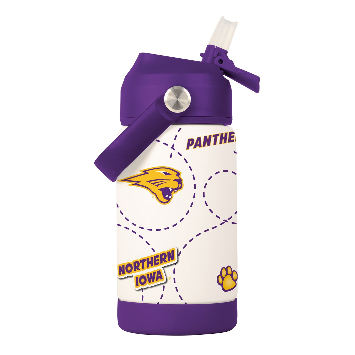 Northern Iowa 12oz Mascot SS Kids Bottle
