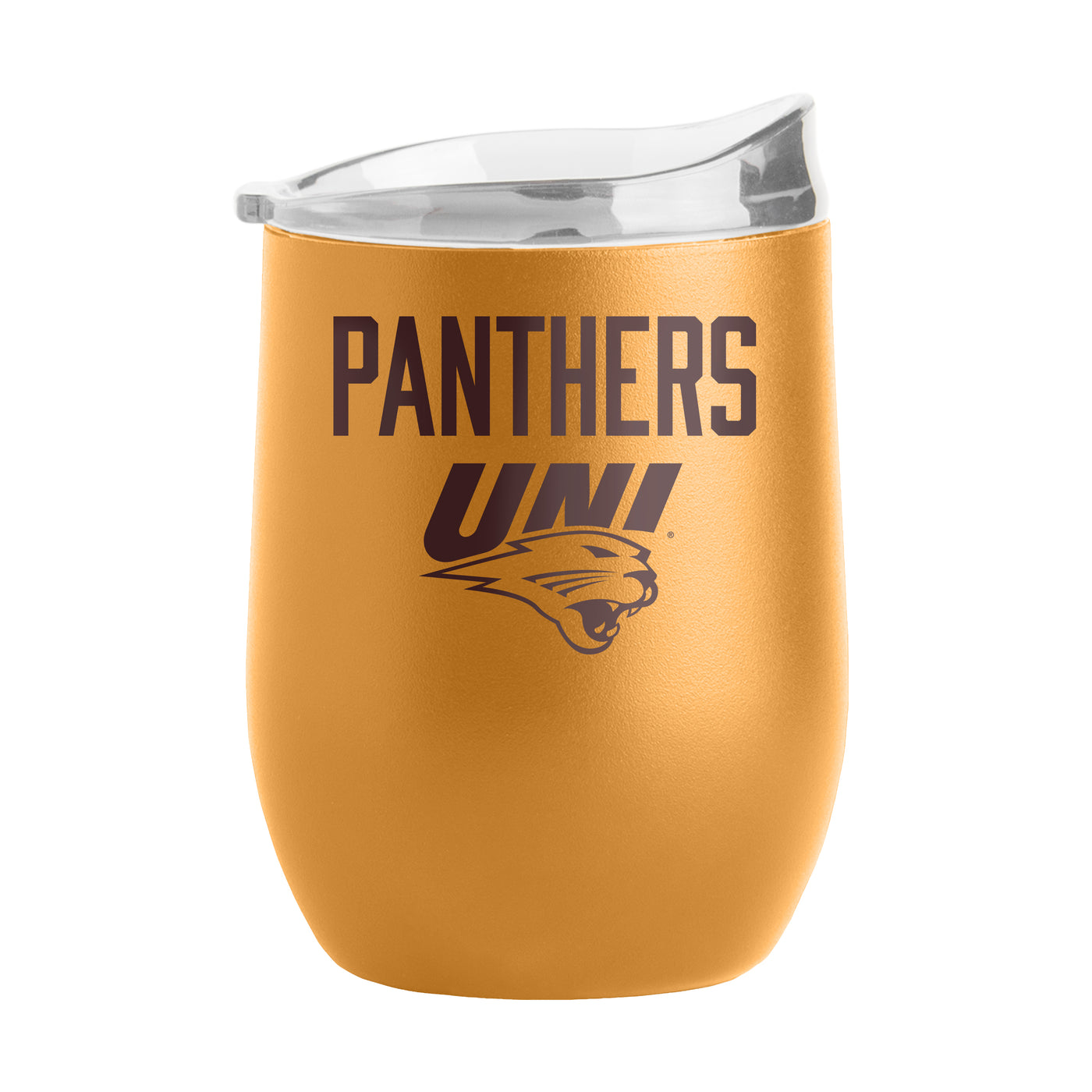 Northern Iowa 16oz Huddle Powder Coat Curved Bev
