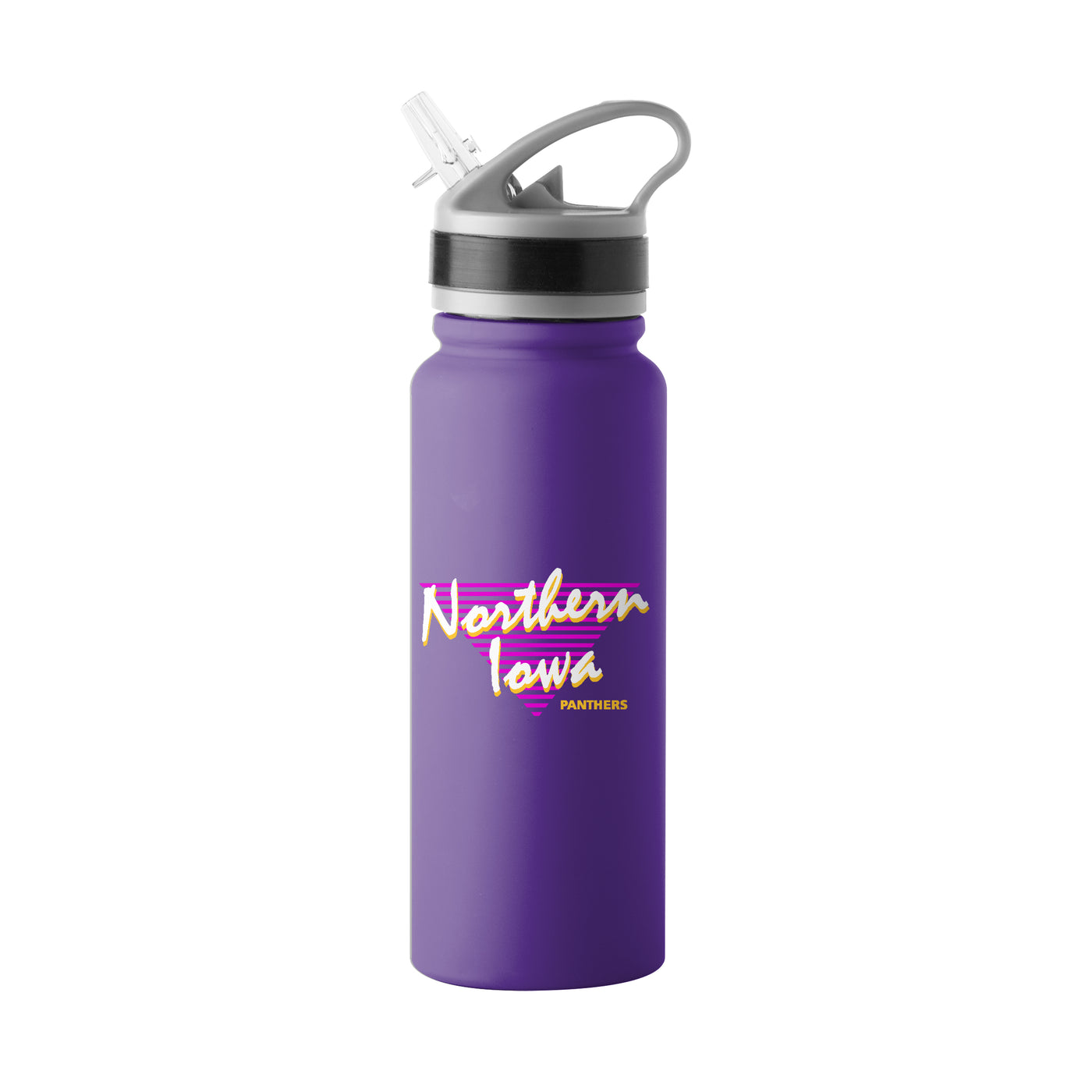 Northern Iowa Retro 25oz Single Wall Flip Top Bottle
