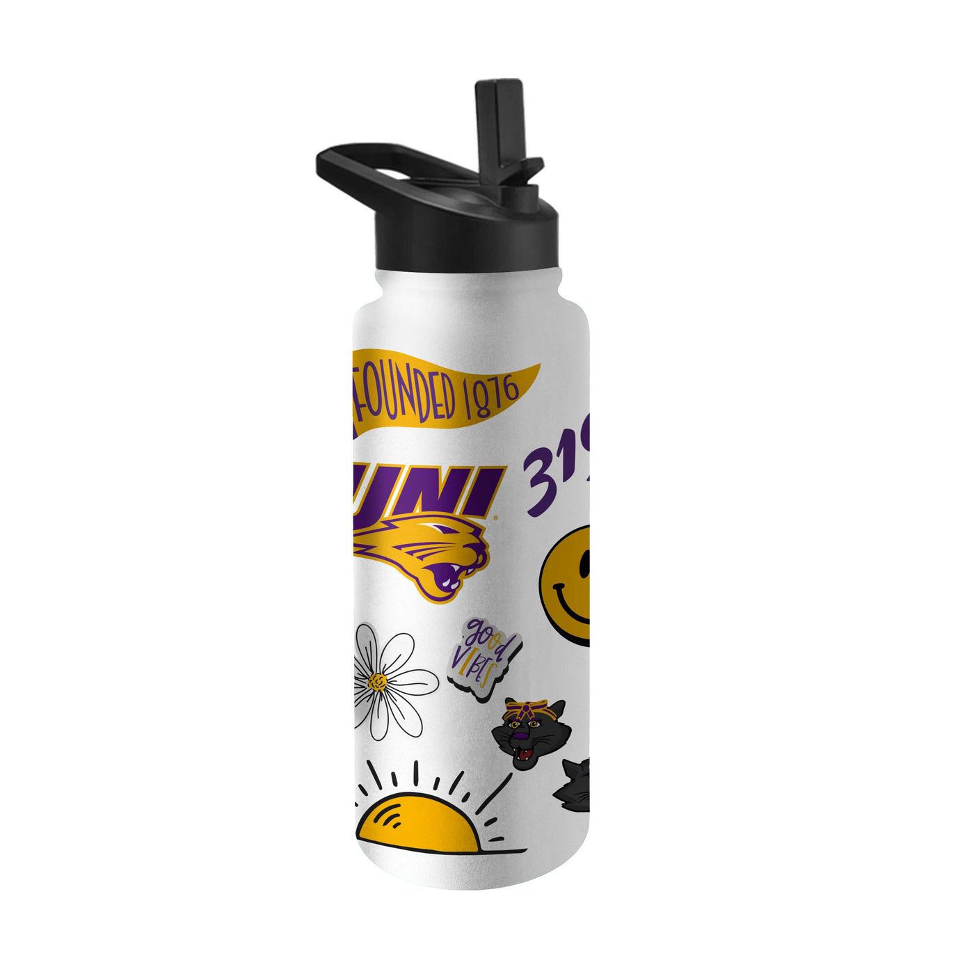 Northern Iowa 34oz Native Quencher Bottle