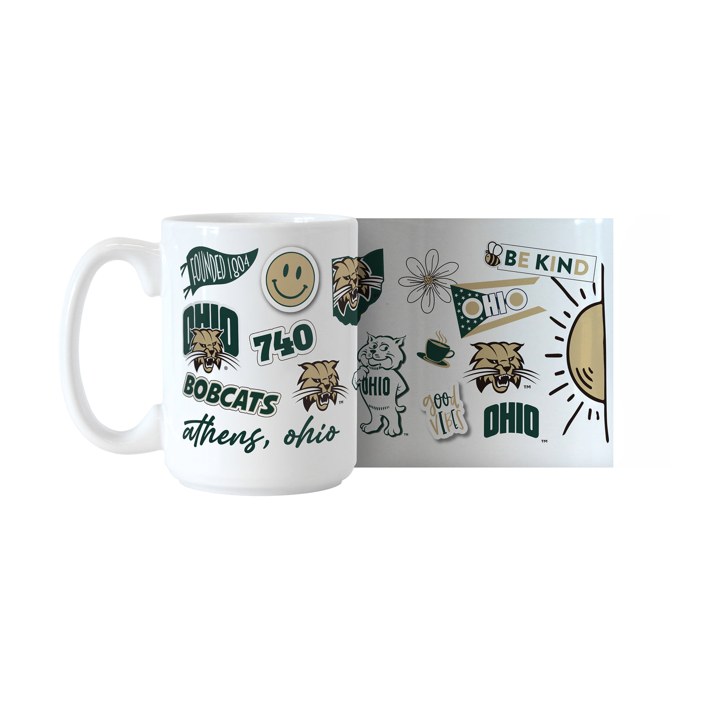Ohio Bobcats 15oz Native Sublimated Mug