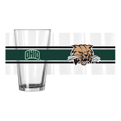 Ohio Bobcats 16oz Stripe Pint Glass