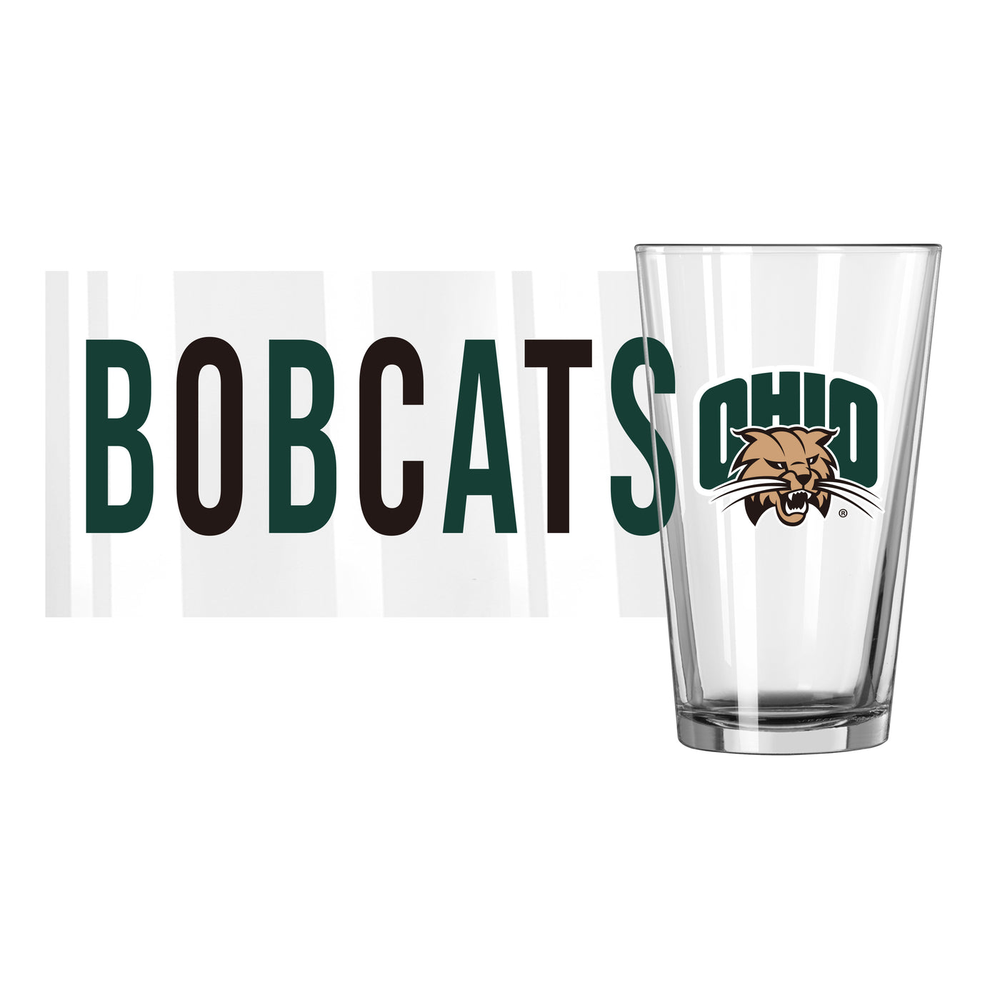 Ohio Bobcats 16oz Overtime Pint Glass