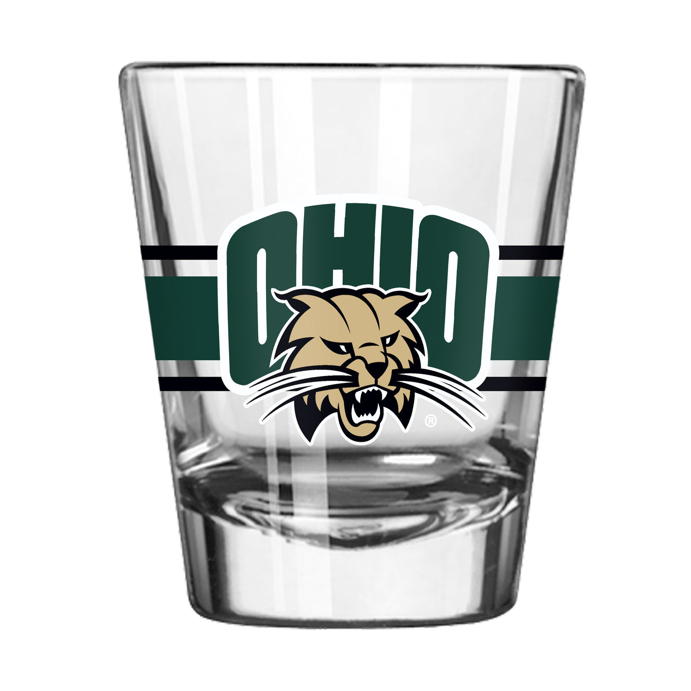 Ohio Bobcats 2oz Stripe Shot Glass