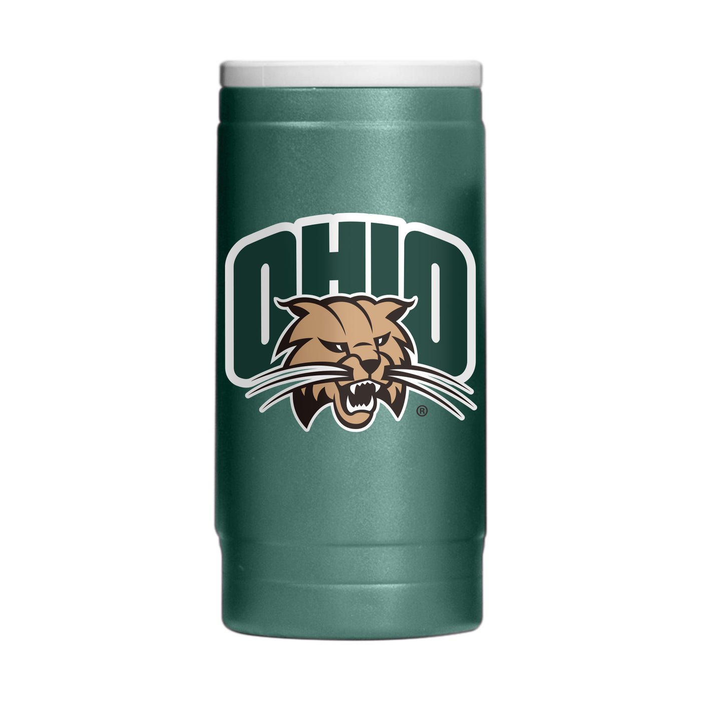 Ohio Bobcats 12oz Flipside Powdercoat SlimCan Coolie