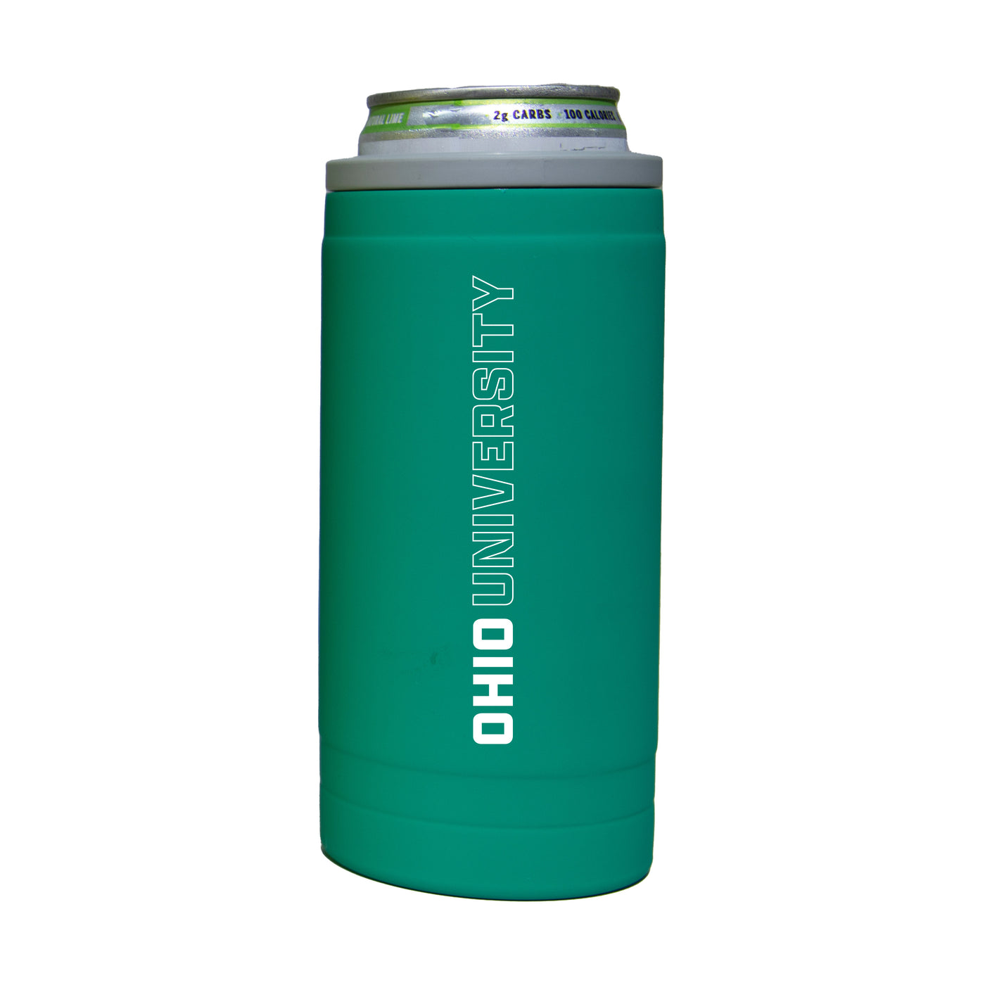 Ohio Bobcats 12oz Optic Stacked Soft Touch Slim Coolie - Logo Brands