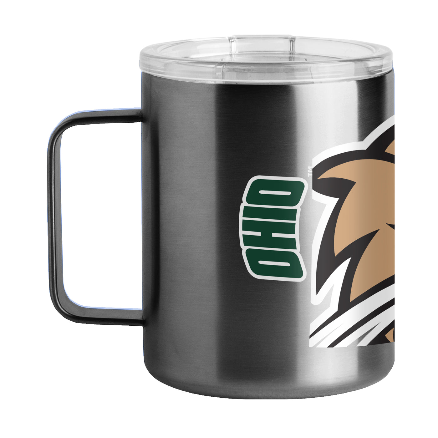 Ohio Bobcats 15oz Hype Stainless Steel Mug