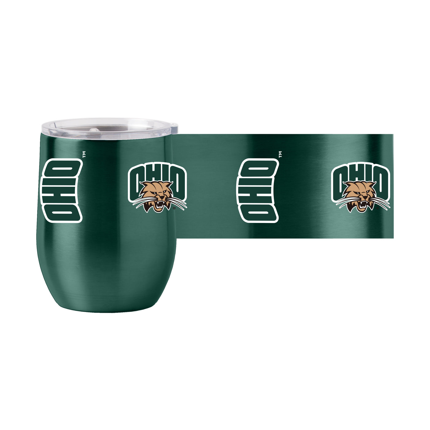 Ohio Univ 16oz Gameday Stainless Curved Beverage