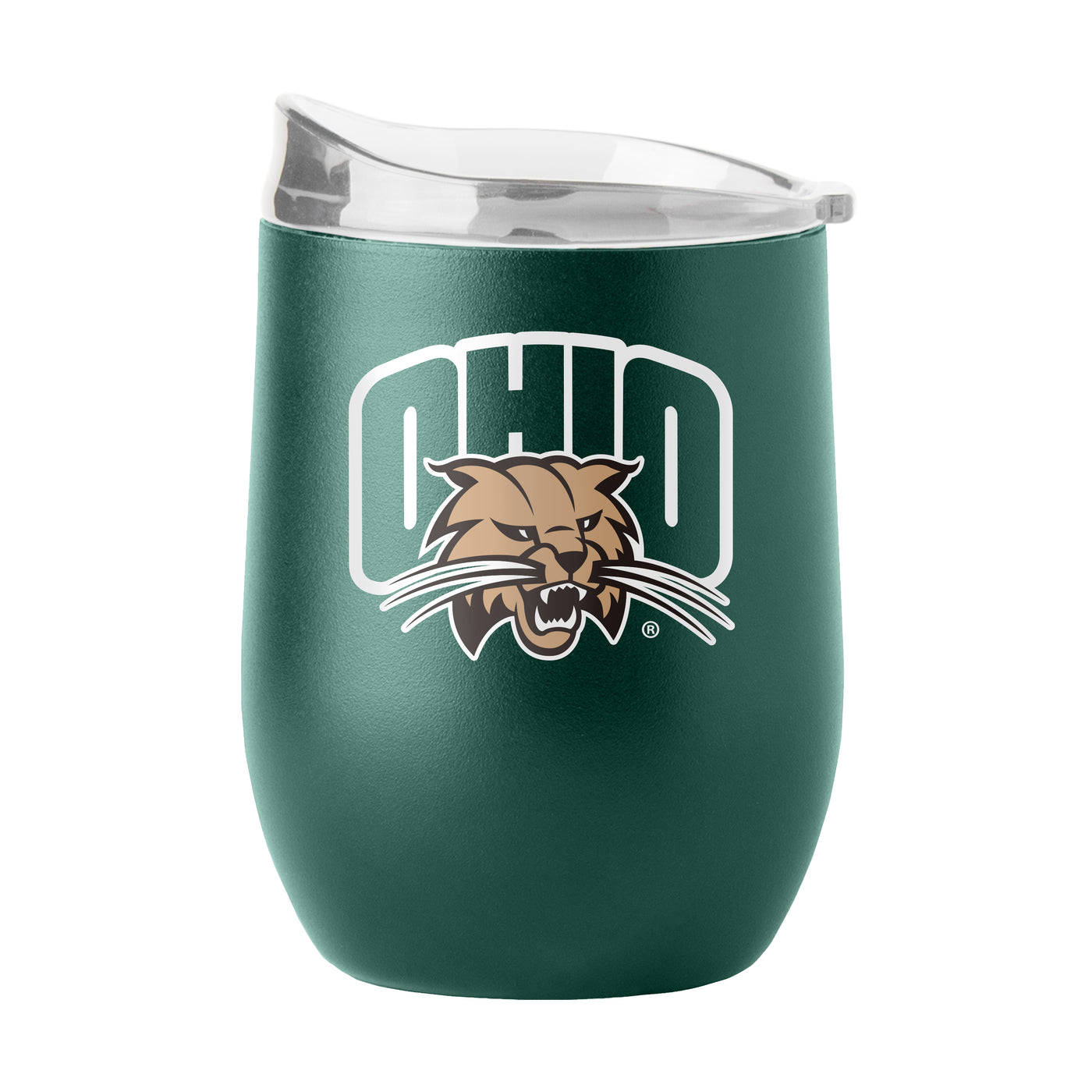 Ohio Bobcats 16oz Flipside Powder Coat Curved Bev