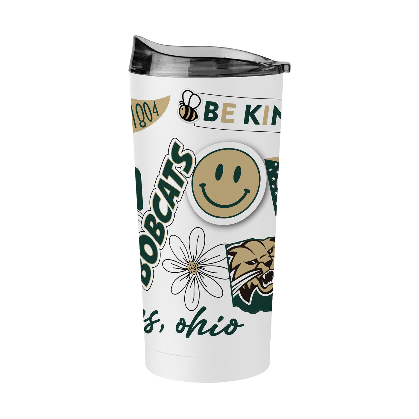 Ohio Bobcats 20oz Native Powder Coat Tumbler
