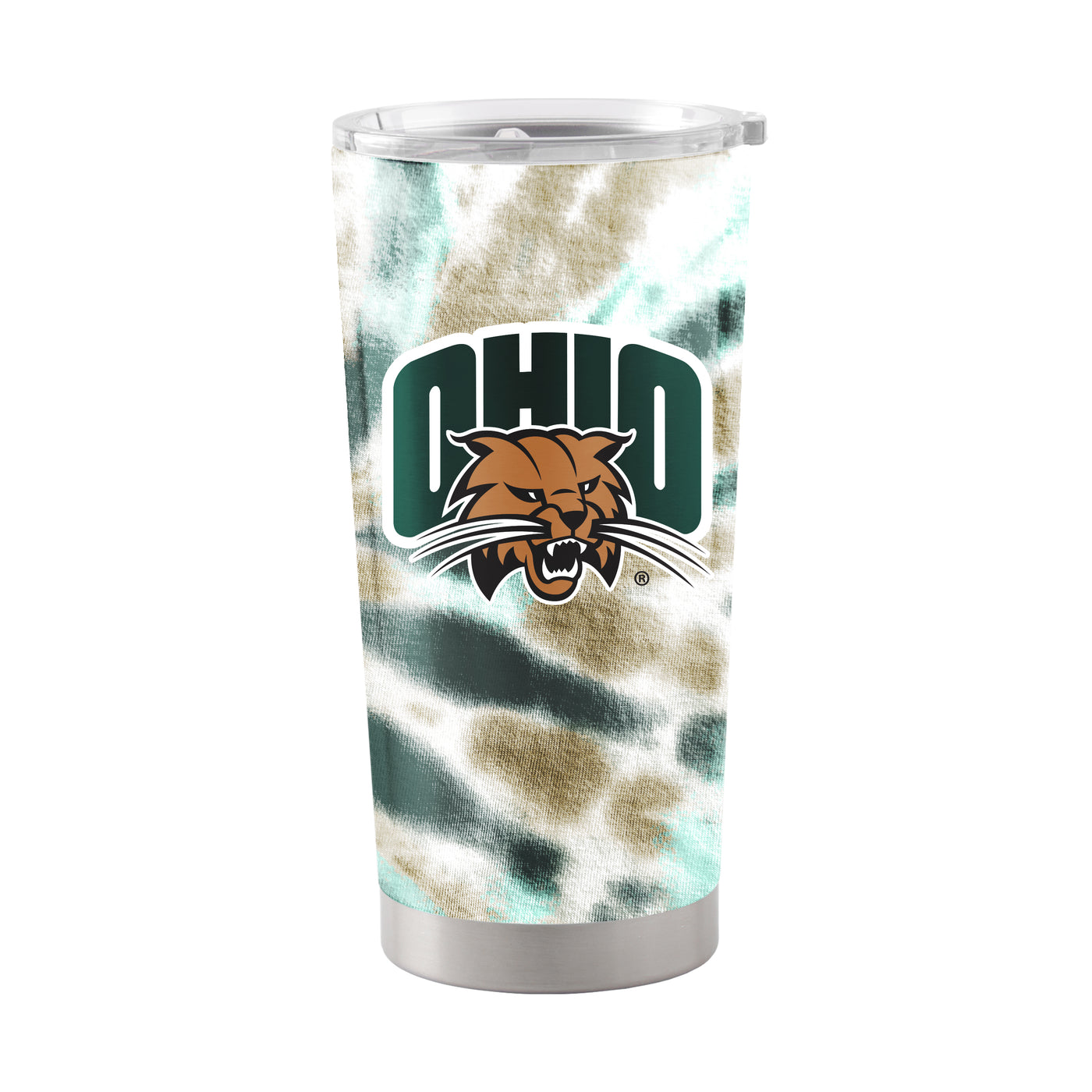 Ohio Bobcats 20oz Tie Dye Stainless Tumbler