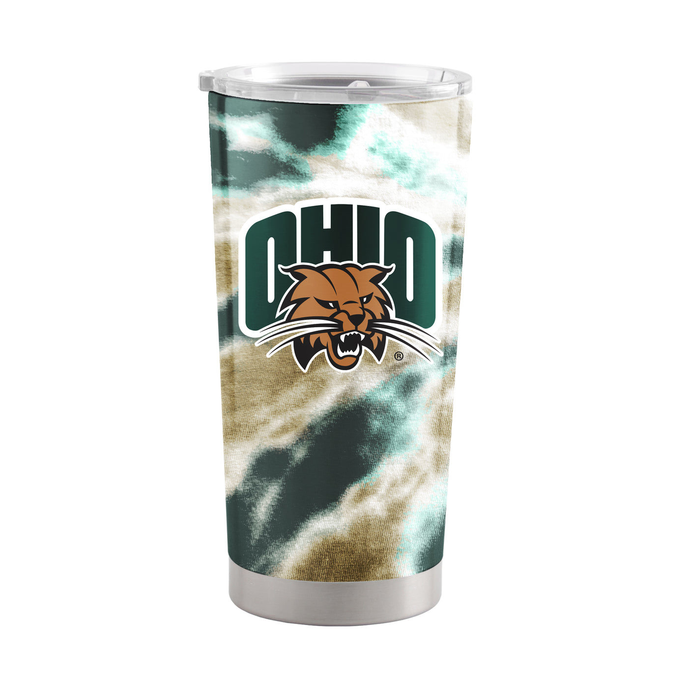 Ohio Bobcats 20oz Tie Dye Stainless Tumbler