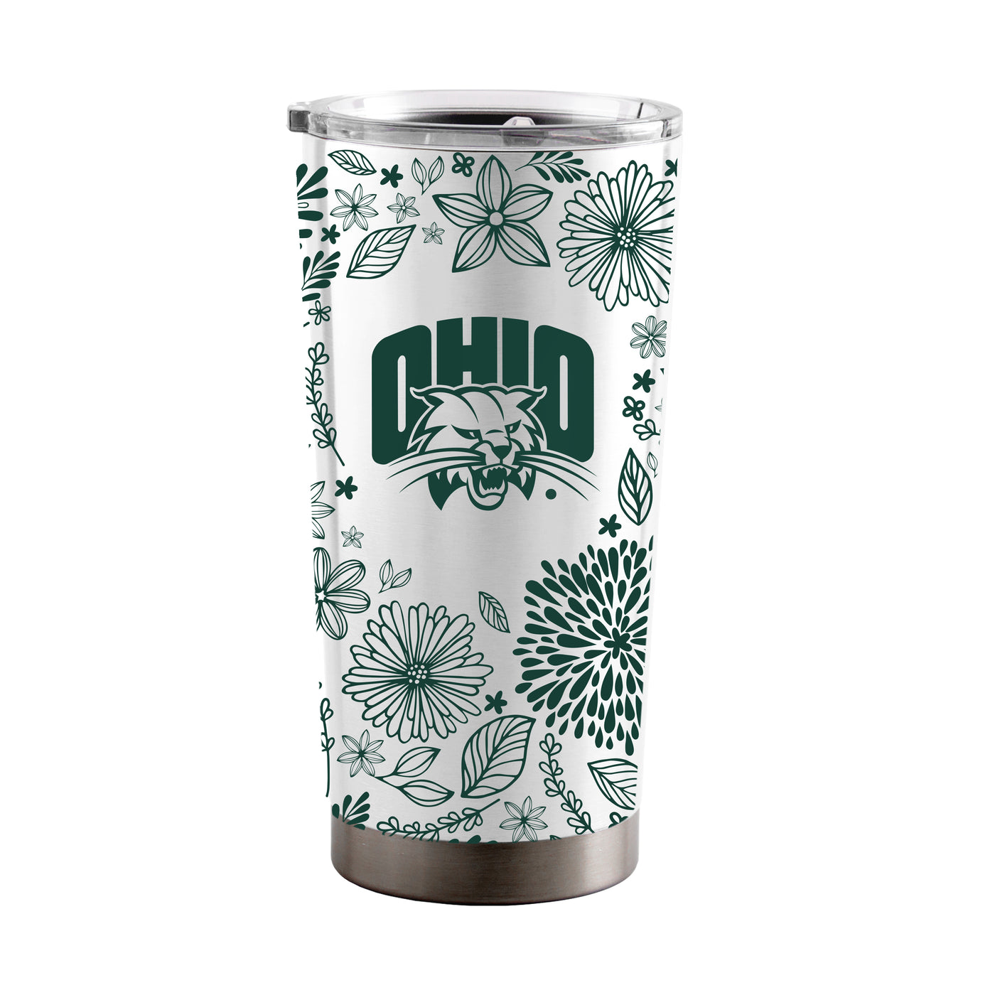 Ohio Bobcats 20oz Botanical Stainless Tumbler