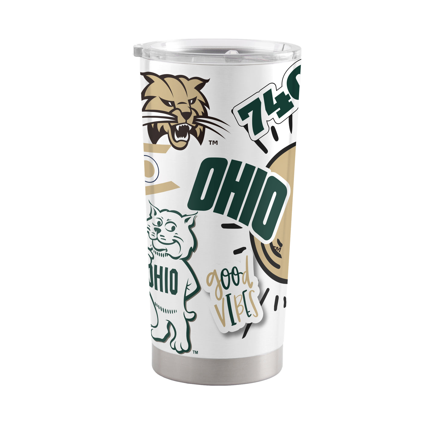 Ohio Bobcats 20oz Native Stainless Tumbler