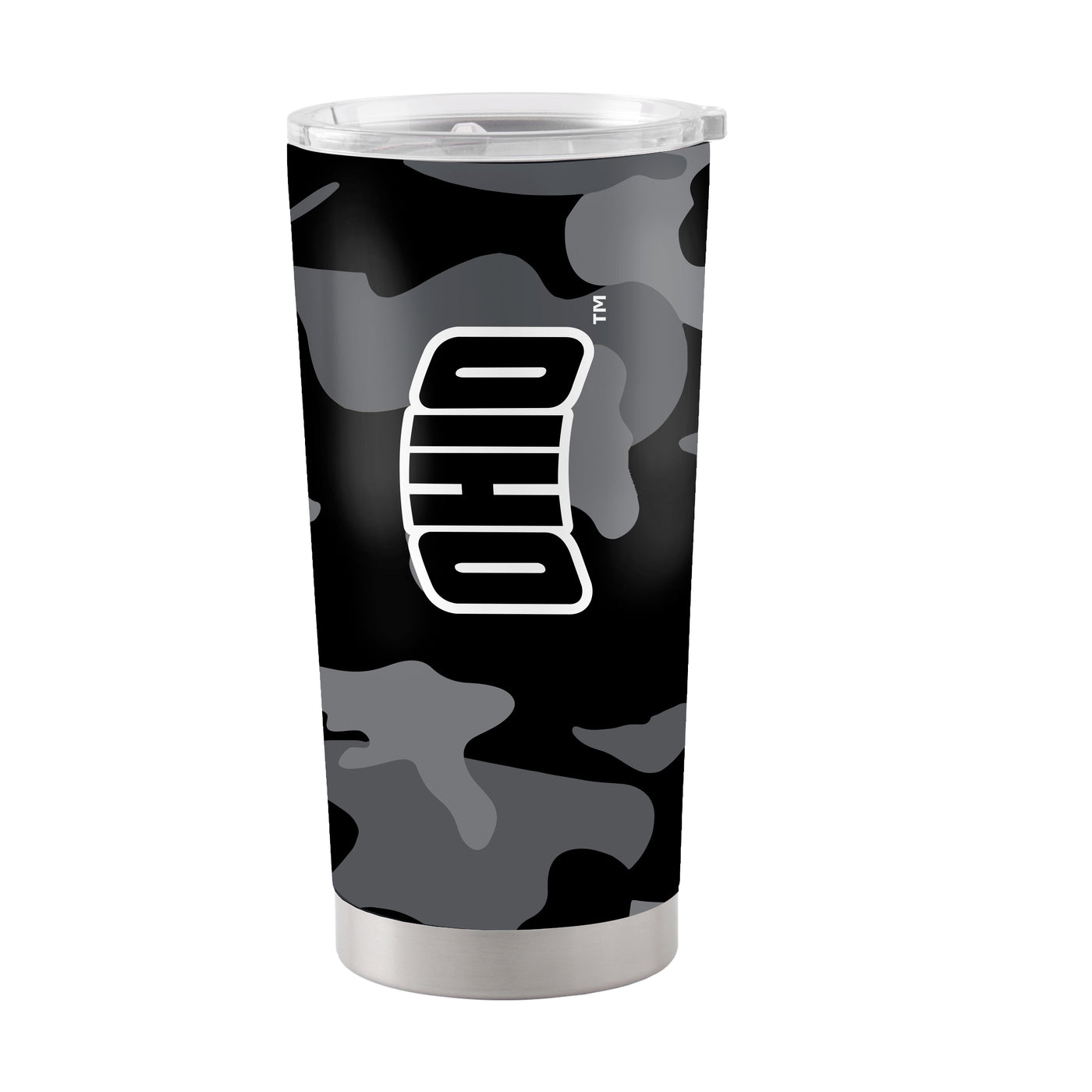 Ohio Bobcats 20oz Camo Stainless Steel Tumbler