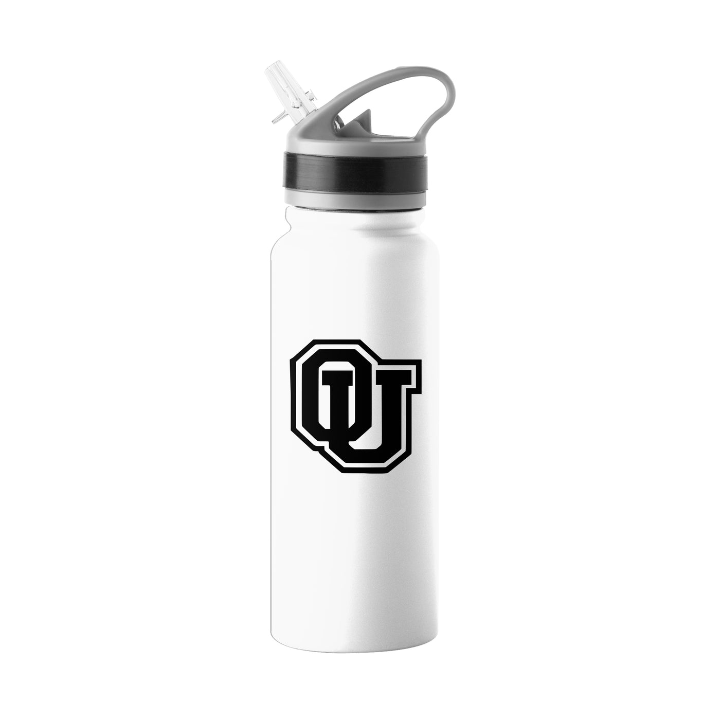 Ohio Bobcats 25oz White SingleWall FlipTop Bottle