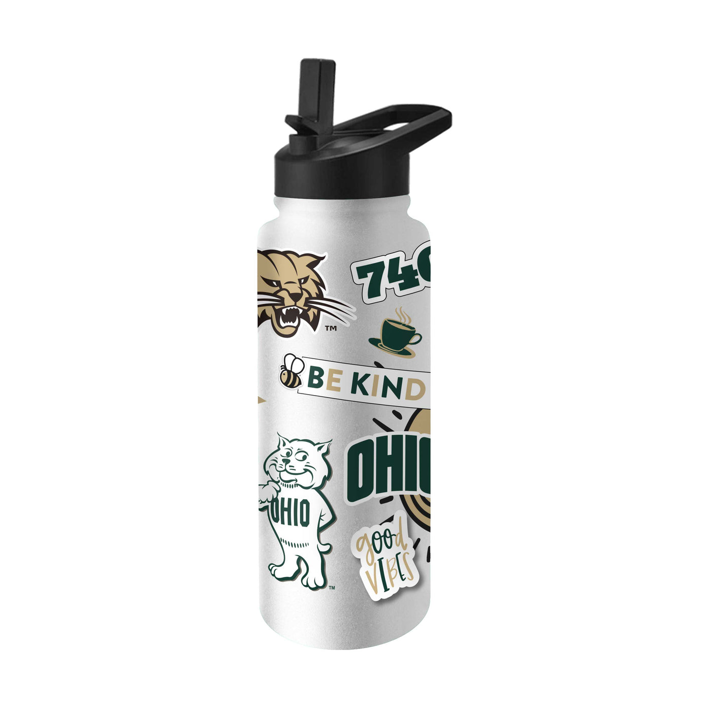 Ohio Bobcats 34oz Native Quencher Bottle