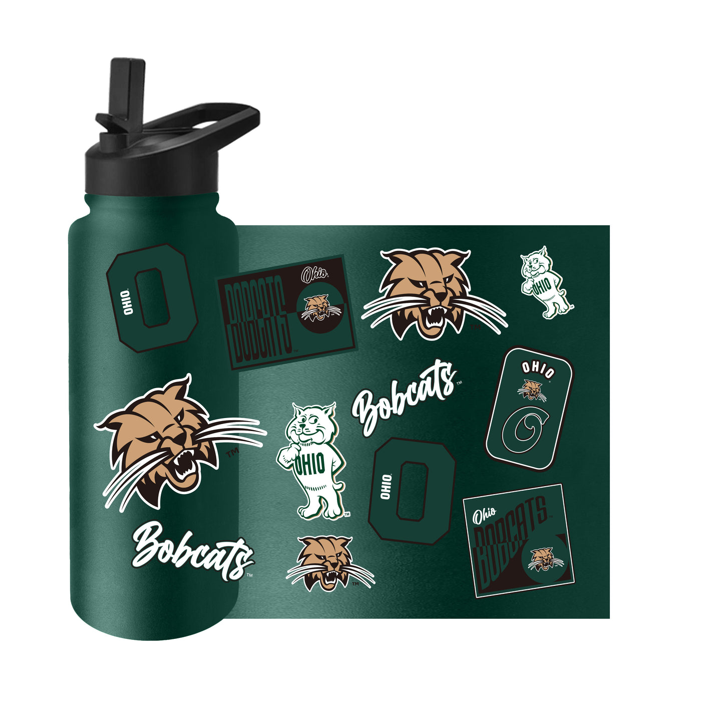 Ohio Bobcats 34oz Dreamweave Quencher Bottle