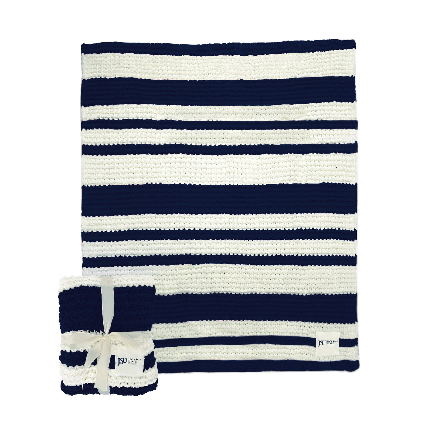 Jackson State Cable Knit Throw 50x60